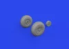 Eduard Accessories P-51D wheels diamond tread - kerékkészlet