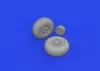 Eduard Accessories P-51D wheels diamond tread - kerékkészlet