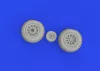 Eduard Accessories P-51D wheels diamond tread - kerékkészlet