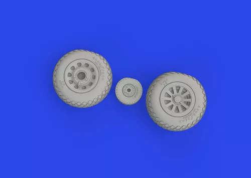 Eduard Accessories P-51D wheels diamond tread - kerékkészlet