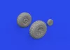 Eduard Accessories P-51D wheels oval tread - kerékkészlet