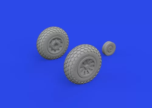 Eduard Accessories P-51D wheels oval tread - kerékkészlet