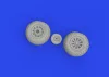 Eduard Accessories P-51D wheels oval tread - kerékkészlet