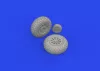 Eduard Accessories P-51D wheels oval tread - kerékkészlet