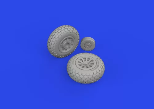 Eduard Accessories P-51D wheels oval tread - kerékkészlet