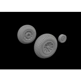 Eduard Accessories P-51D wheels cross tread - kerékkészlet