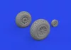 Eduard Accessories P-51D wheels cross tread - kerékkészlet