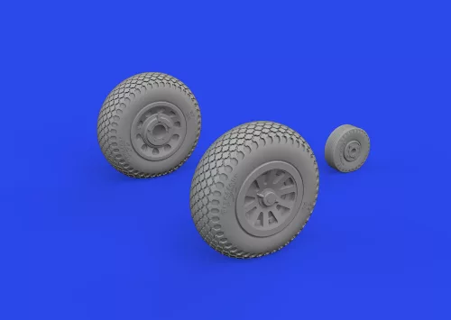 Eduard Accessories P-51D wheels cross tread - kerékkészlet