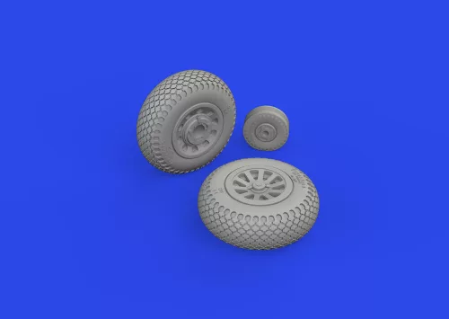 Eduard Accessories P-51D wheels cross tread - kerékkészlet