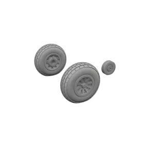   Eduard Accessories P-51D wheels block tread 1/72 - kerékkészlet