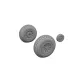 Eduard Accessories P-51D wheels block tread 1/72 - kerékkészlet