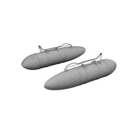   Eduard Accessories P-51D 108gal paper drop tanks PRINT - 3D nyomtatott póttartály-készlet