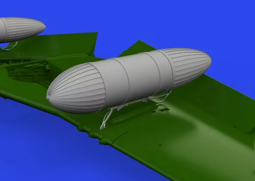 Eduard Accessories P-51D 108gal paper drop tanks PRINT - 3D nyomtatott póttartály-készlet
