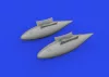 Eduard Accessories P-51D 165gal fuel tanks PRINT - 3D nyomtatott póttartály-készlet