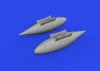 Eduard Accessories P-51D 165gal fuel tanks PRINT - 3D nyomtatott póttartály-készlet