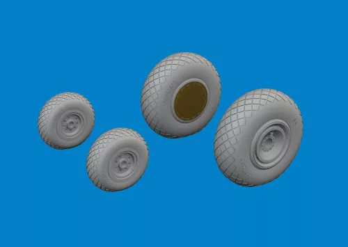 Eduard Accessories B-24H wheels  AIRFIX - kerékkészlet