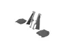 Eduard Accessories P-51D undercarriage legs PRINT  EDUARD - futómű-részletező készlet