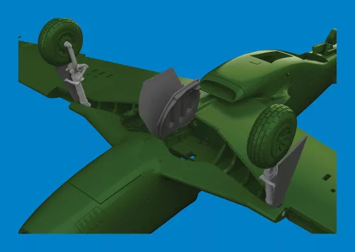Eduard Accessories P-51D undercarriage legs PRINT  EDUARD - futómű-részletező készlet