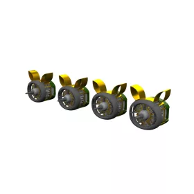  Eduard Accessories B-24H engines PRINT  AIRFIX - 3D nyomtatott motorkészlet