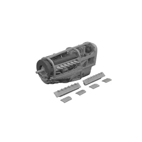   Eduard Accessories P-51D engine PRINT  EDUARD - 3D nyomtatott motorkészlet