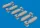 Eduard Accessories US 500lb bombs PRINT - US 500lb bomba – bombafegyverzet-készlet