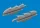 Eduard Accessories Spitfire Mk.V three-stacks exhaust fishtail PRINT  TAMIYA - 3D nyomtatott halfarok típusú kipufogócsonkok