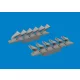 Eduard Accessories Spitfire Mk.V six-stacks exhaust fishtail PRINT  TAMIYA - 3D nyomtatott halfarok típusú kipufogócsonkok