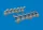 Eduard Accessories Spitfire Mk.V six-stacks exhaust fishtail PRINT for Eduard - 3D nyomtatott halfarok típusú kipufogócsonkok