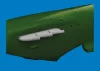 Eduard Accessories Spitfire Mk.V three-stacks exhaust rounded PRINT for Eduard - 3D nyomtatott kipufogócsonkok