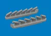 Eduard Accessories P-51D exhaust stacks PRINT for Arma Hobby - 3D nyomtatott kipufogócsonkok
