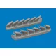 Eduard Accessories P-51D exhaust stacks PRINT for Arma Hobby - 3D nyomtatott kipufogócsonkok