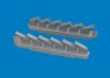 Eduard Accessories P-51D exhaust stacks PRINT for Arma Hobby - 3D nyomtatott kipufogócsonkok