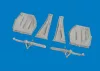 Eduard Accessories P-51D undercarriage legs PRINT for Arma Hobby - futómű-részletező készlet