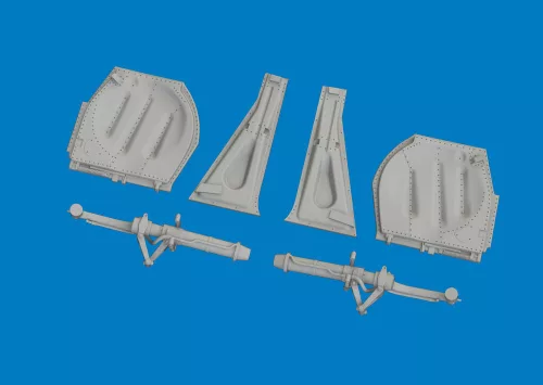 Eduard Accessories P-51D undercarriage legs PRINT for Arma Hobby - futómű-részletező készlet