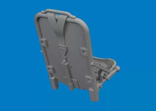 Eduard Accessories P-51D seat w/ integral seat belts PRINT for Arma Hobby - 3D nyomtatott ülés integrált biztonsági övekkel