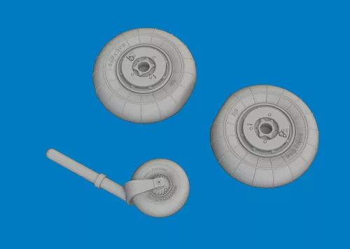 Eduard Accessories Bf 109K-4 wheels for Eduard - kerékkészlet