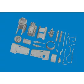   Eduard Accessories Bf 109K-4 engine PRINT 1/72 for Eduard - 3D nyomtatott motorkészlet