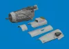 Eduard Accessories Bf 109K-4 engine PRINT 1/72 for Eduard - 3D nyomtatott motorkészlet