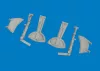 Eduard Accessories Bf 109K-4 undercarriage legs PRINT for Eduard - futómű-részletező készlet