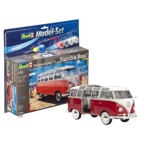 Revell Model Set VW T1 Samba Bus 1:24 autó makett 67399R