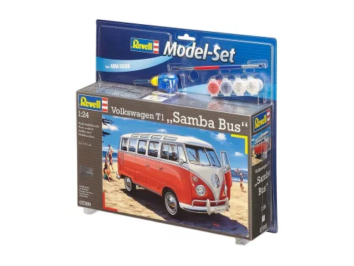 Revell Model Set VW T1 Samba Bus – 1:24 kisbusz makett