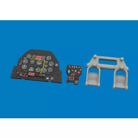   Eduard Accessories P-51D LööK for Arma Hobby - LööK műszerfal- és biztonságiöv-készlet