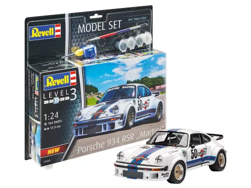 Revell Model Set Porsche 934 RSR "Martini" – 1:24 versenyautó makett