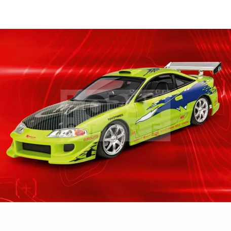 Revell Model Set Fast & Furious Brian's 1995 Mitsubishi Eclipse 1:25 autó makett 67691R