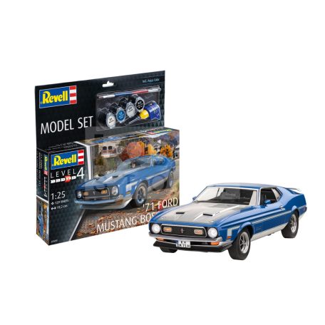 Revell Model Set 71 Mustang Boss 351 1:25 autó makett 67699R