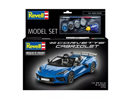 Revell Model Set Corvette C8 Cabriolet – 1:25 autó makett
