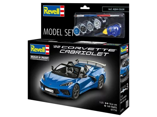Revell Model Set Corvette C8 Cabriolet – 1:25 autó makett
