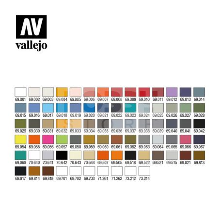 Vallejo Mecha Color case Paint Set festékszett 69990V