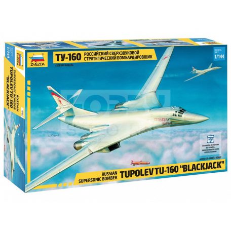 Zvezda Tupoljev TU-160 szuperszonikus bombázó 'Blackjack' makett 1:144 (7002Z)