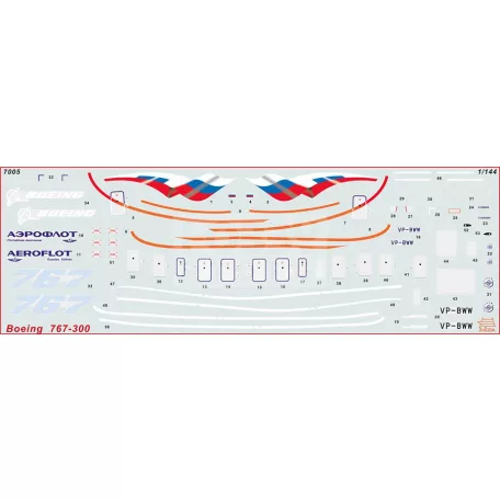 Zvezda Boeing 767-300 makett 1:144 (7005Z)